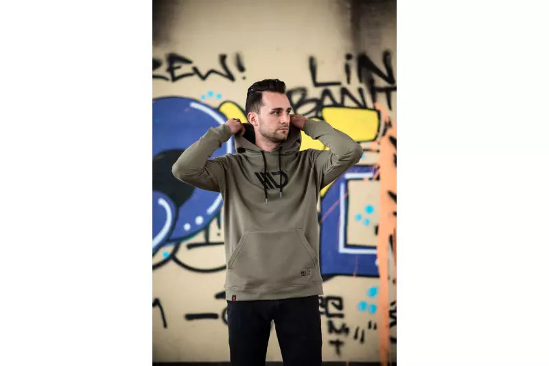 Maxton Design Herren Hoodie Khaki Größe L – Ansicht 2