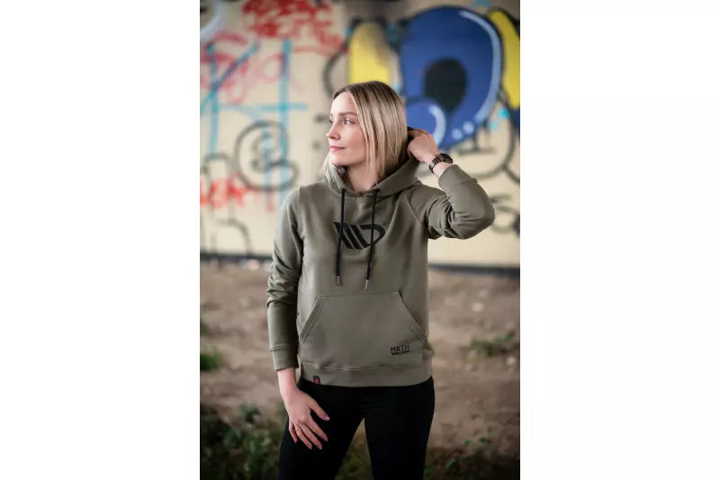 Maxton Design Damen Hoodie Khaki Größe XL – Ansicht 1