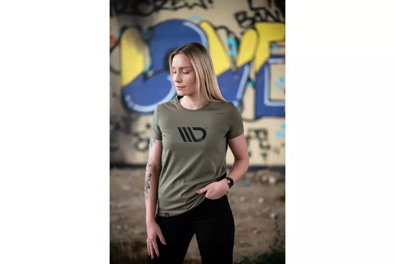 Maxton Design Damen T-Shirt Khaki Größe M – Ansicht 2