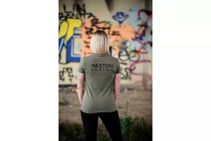 Maxton Design Damen T-Shirt Khaki Größe M – Ansicht 3