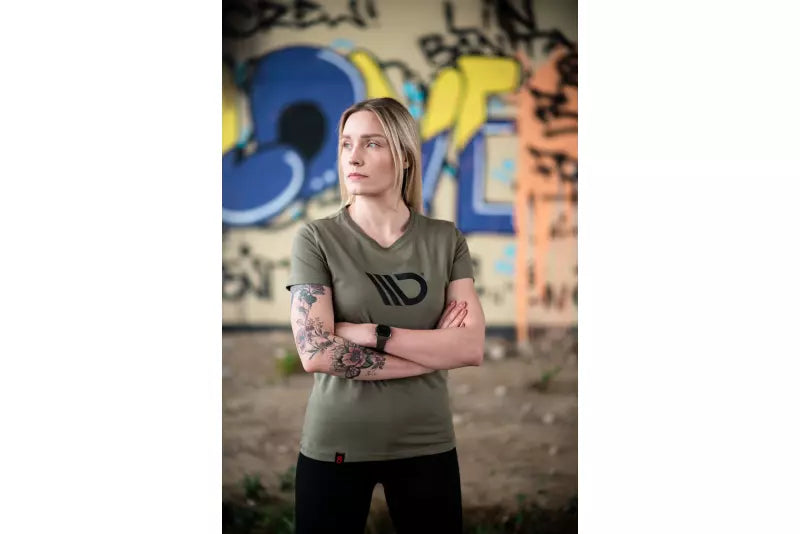 Maxton Design Damen T-Shirt Khaki Größe M – Ansicht 4