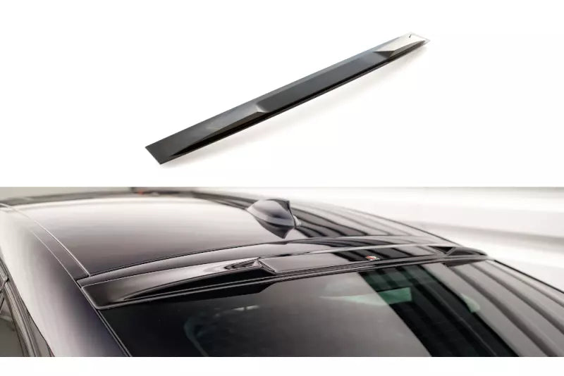 Maxton Design Heckscheibenblende für BMW X6 M-Paket F16 Hochglanz schwarz – Ansicht 1