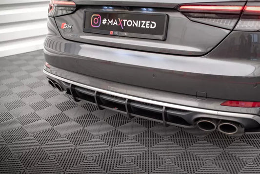 Maxton Design Street Pro Heckdiffusor für Audi S5 Coupe / Sportback B9 F5 Schwarz – Ansicht 1