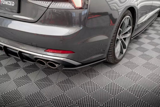 Maxton Design Street Pro Diffusor Flaps Audi S5 Sportback B9 F5 schwarz matt – Ansicht 1