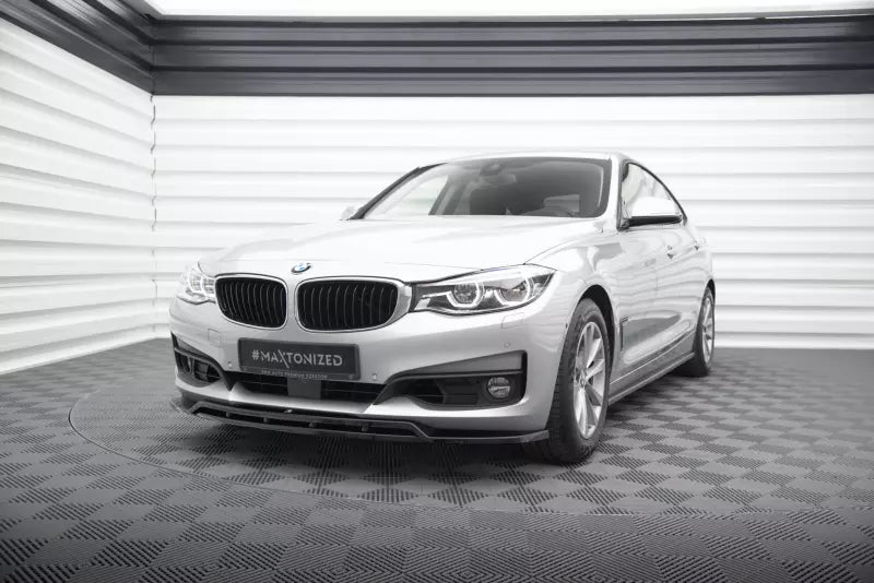Maxton Design Frontlippe für BMW 3er GT F34 Hochglanz schwarz – Ansicht 1