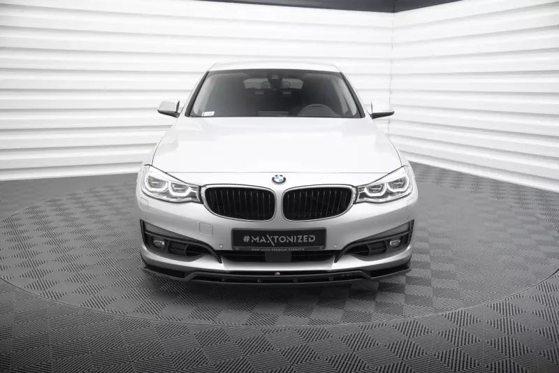 Maxton Design Frontlippe für BMW 3er GT F34 Hochglanz schwarz – Ansicht 2