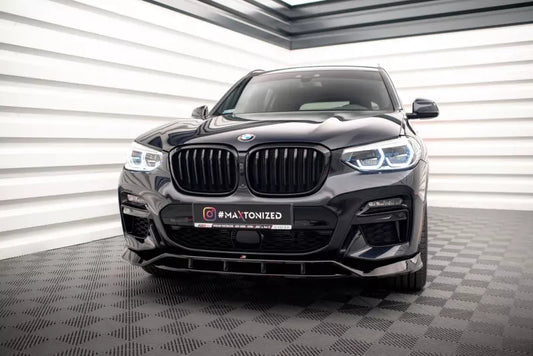 Maxton Design Frontlippe für BMW X3 M40d G01 Hochglanz schwarz – Ansicht 1