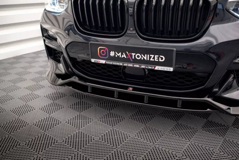 Maxton Design Frontlippe für BMW X3 M40d G01 Hochglanz schwarz – Ansicht 3