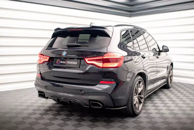 Maxton Design Heckdiffusor DTM Look für BMW X3 M40d G01 Hochglanz schwarz – Ansicht 1