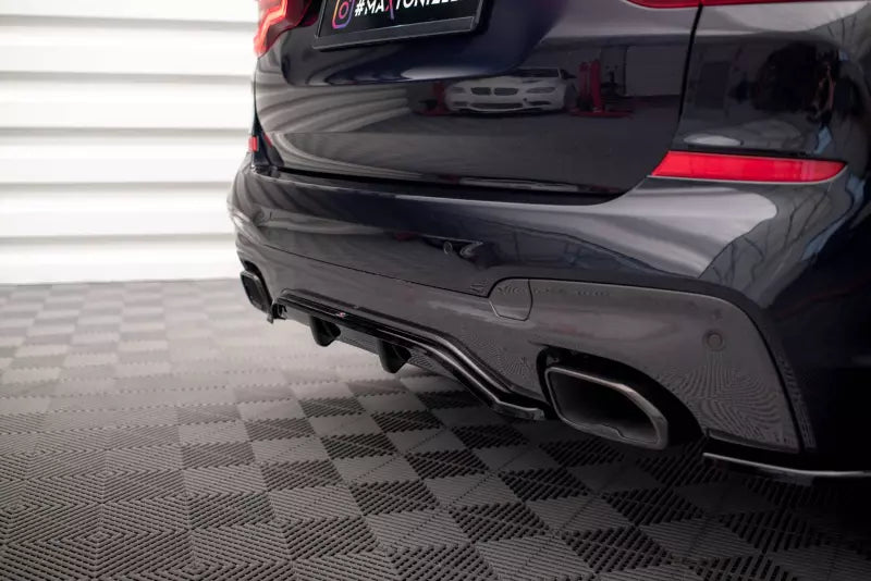 Maxton Design Heckdiffusor DTM Look für BMW X3 M40d G01 Hochglanz schwarz – Ansicht 2