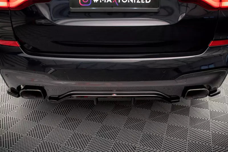 Maxton Design Heckdiffusor DTM Look für BMW X3 M40d G01 Hochglanz schwarz – Ansicht 3