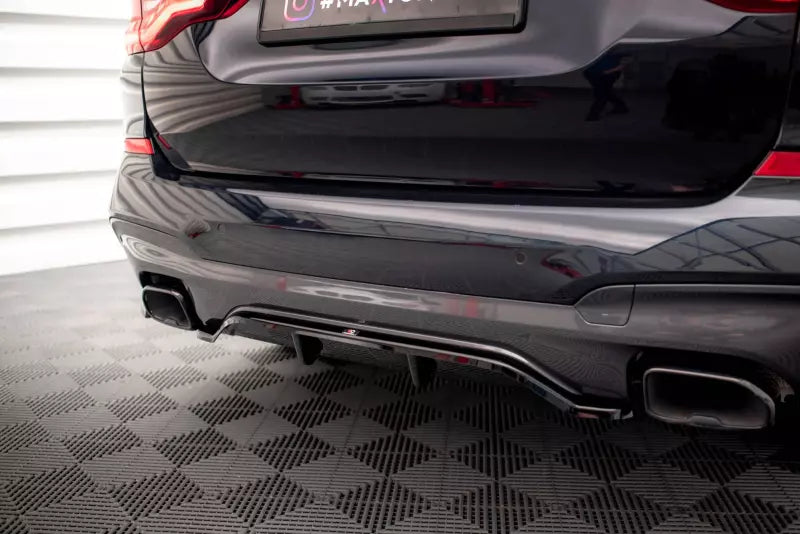 Maxton Design Heckdiffusor DTM Look für BMW X3 M40d G01 Hochglanz schwarz – Ansicht 4