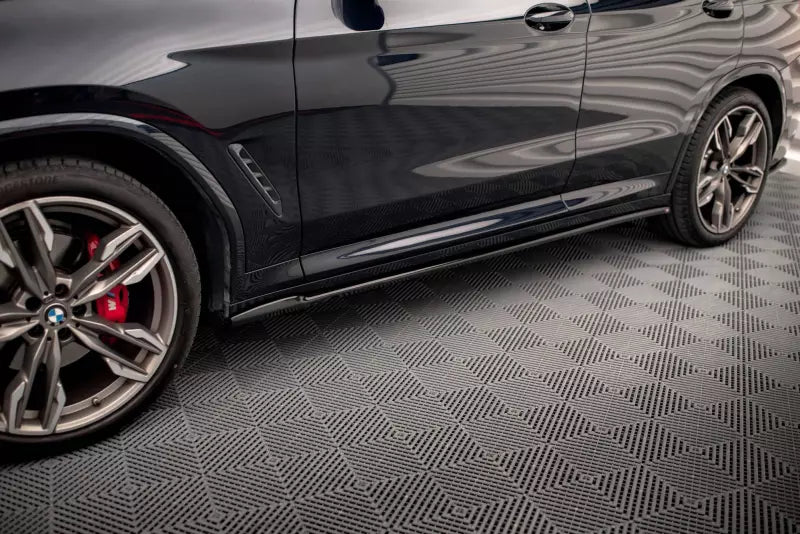 Maxton Design Seitenschweller (Paar) für BMW X3 M40d G01 Hochglanz schwarz – Ansicht 1