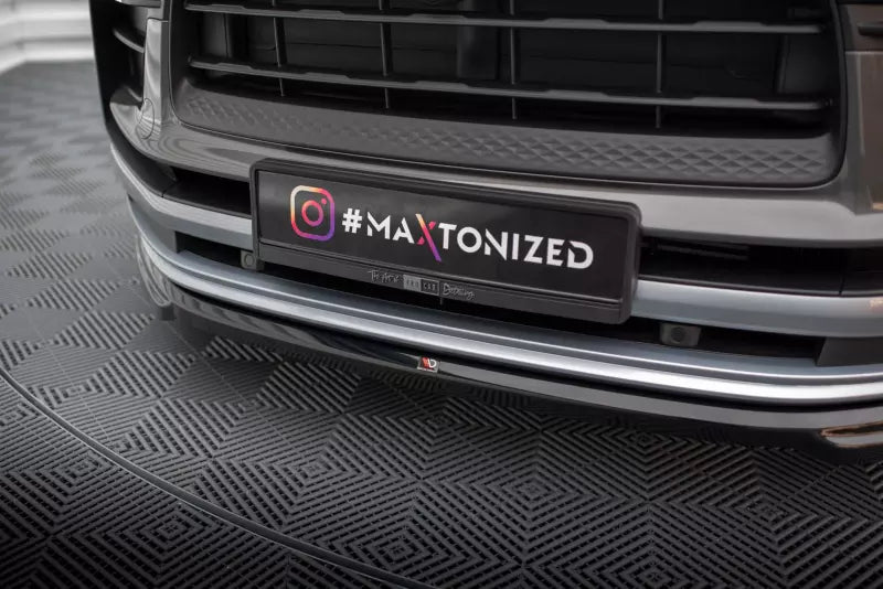 Maxton Design Frontlippe für Porsche Macan Mk2 Hochglanz schwarz – Ansicht 2