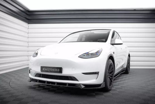 Maxton Design Frontlippe für Tesla Model Y Hochglanz schwarz – Ansicht 1