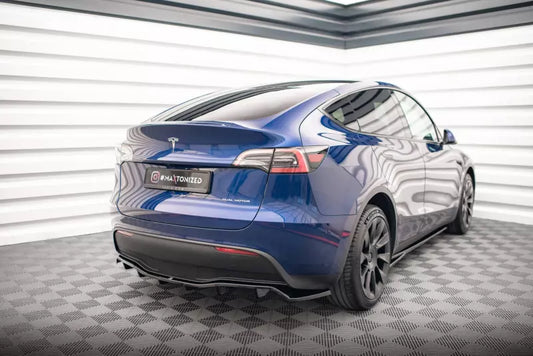 Maxton Design Heckdiffusor DTM Look für Tesla Model Y Hochglanz schwarz – Ansicht 1
