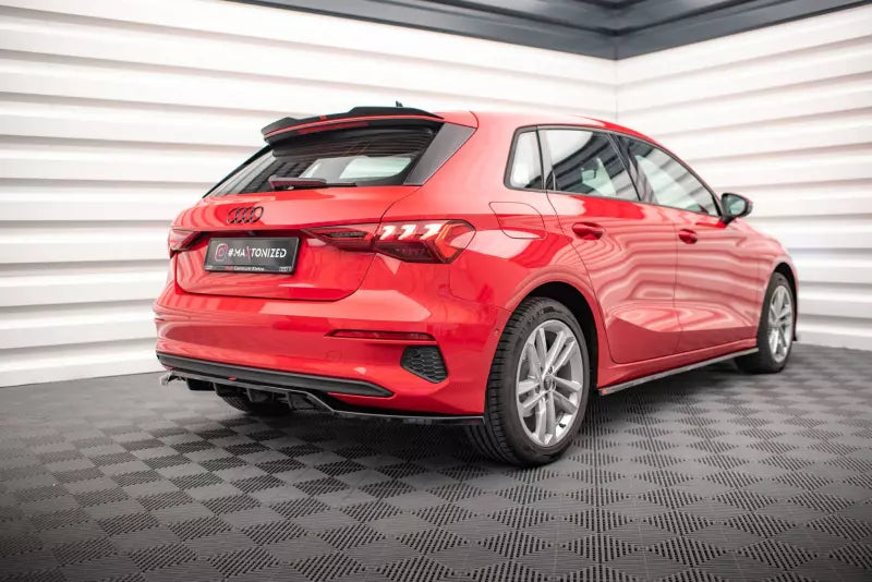 Maxton Design Heckspoiler Lippe für Audi A3 Sportback 8Y Hochglanz schwarz – Ansicht 3