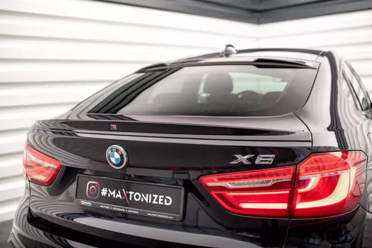 Maxton Design Heckspoiler 3D für BMW X6 M-Paket F16 Hochglanz schwarz – Ansicht 1