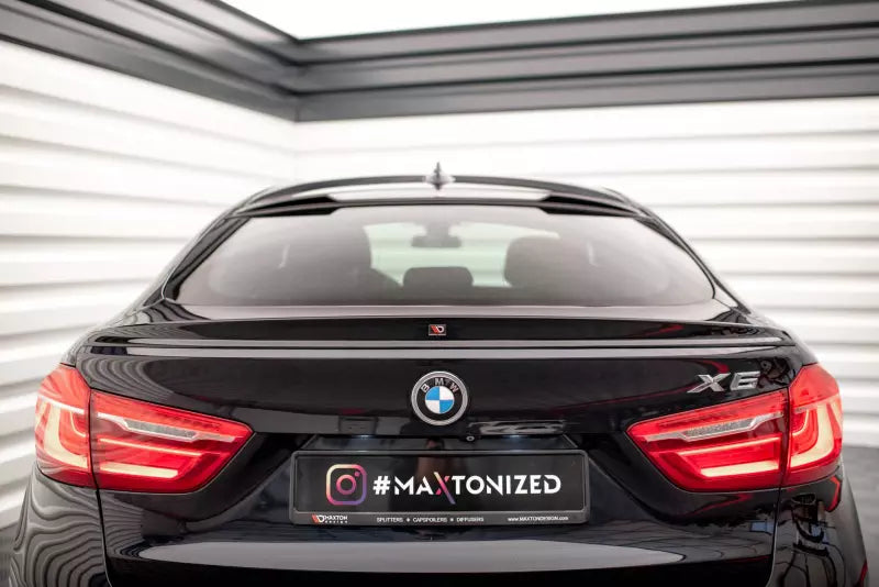 Maxton Design Heckspoiler 3D für BMW X6 M-Paket F16 Hochglanz schwarz – Ansicht 3