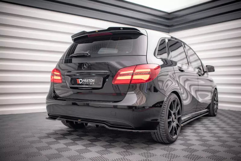 Maxton Design Heckspoiler Lippe für Mercedes-Benz B W246 Facelift Hochglanz schwarz – Ansicht 2