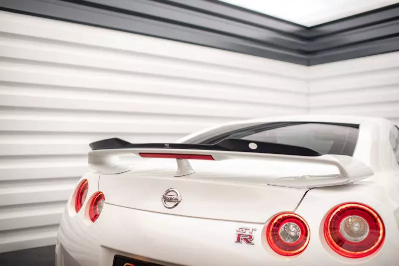 Maxton Design Heckspoiler Lippe für Nissan GTR R35 Facelift Hochglanz schwarz – Ansicht 1