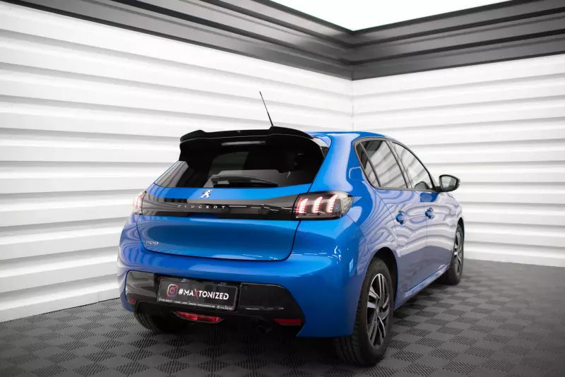 Maxton Design Heckspoiler Lippe V.1 für Peugeot 208 Mk2 Hochglanz schwarz – Ansicht 2