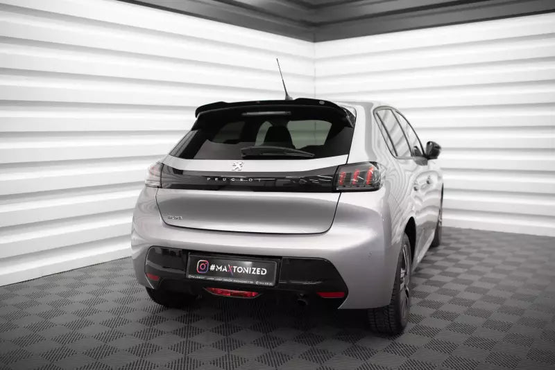 Maxton Design Heckspoiler Lippe V.2 für Peugeot 208 Mk2 Hochglanz schwarz – Ansicht 3