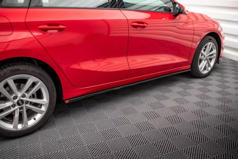 Maxton Design Seitenschweller (Paar) für Audi A3 8Y Hochglanz schwarz – Ansicht 3