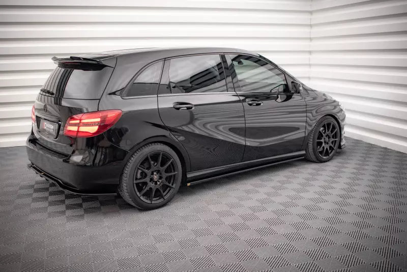 Maxton Design Seitenschweller (Paar) für Mercedes-Benz B W246 Facelift Hochglanz schwarz – Ansicht 2
