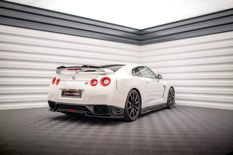 Maxton Design Seitenschweller (Paar) für Nissan GTR R35 Facelift Hochglanz schwarz – Ansicht 2