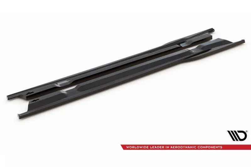 Maxton Design Seitenschweller (Paar) für Nissan GTR R35 Facelift Hochglanz schwarz – Ansicht 4
