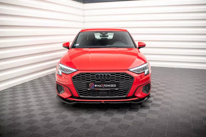 Maxton Design Frontlippe V.2 für Audi A3 8Y Hochglanz schwarz – Ansicht 2