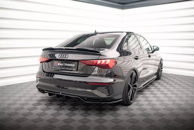 Maxton Design Heckdiffusor für Audi A3 S-Line Limousine 8Y Hochglanz schwarz – Ansicht 2