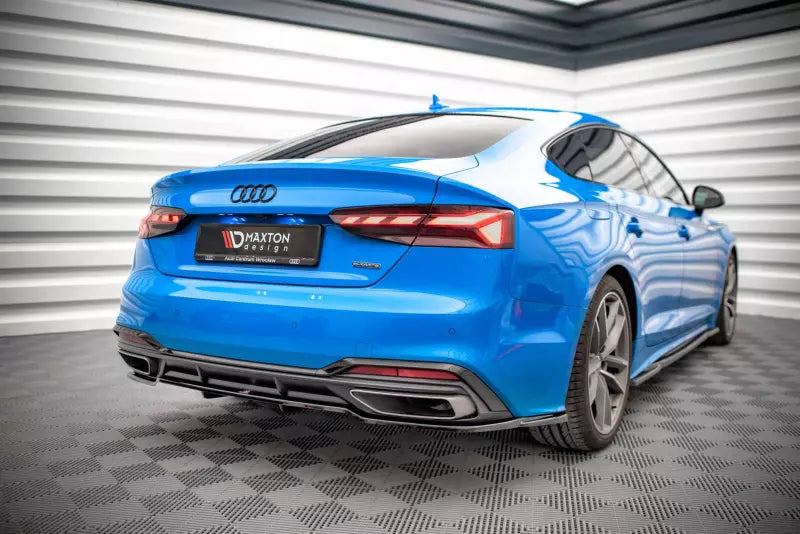 Maxton Design Heckdiffusor für Audi A5 S-Line B9 F5 Facelift Hochglanz schwarz – Ansicht 1