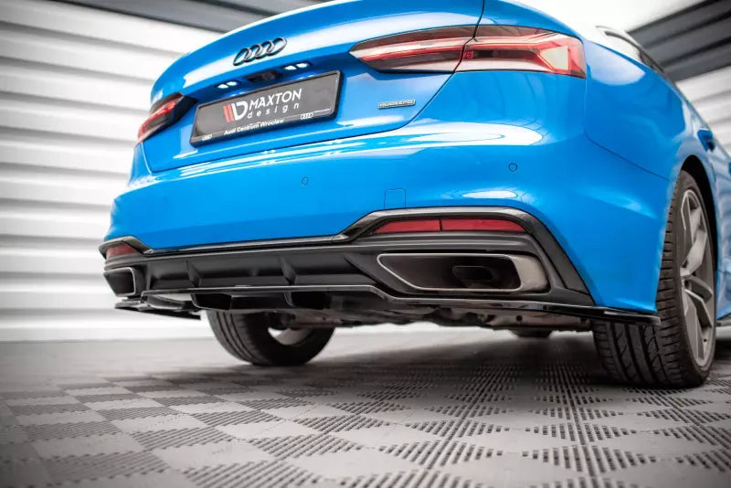 Maxton Design Heckdiffusor für Audi A5 S-Line B9 F5 Facelift Hochglanz schwarz – Ansicht 2