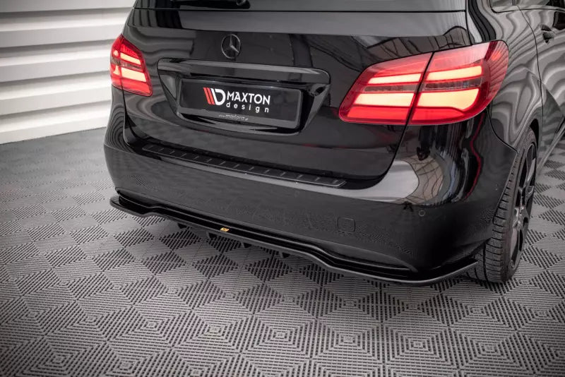 Maxton Design Heckdiffusor für Mercedes-Benz B W246 Facelift Hochglanz schwarz – Ansicht 1