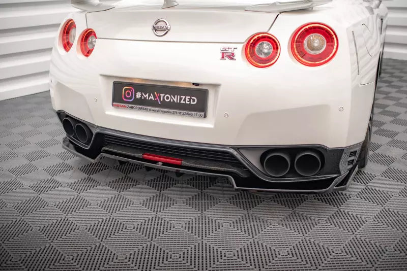 Maxton Design Heckdiffusor für Nissan GTR R35 Facelift Hochglanz schwarz – Ansicht 1