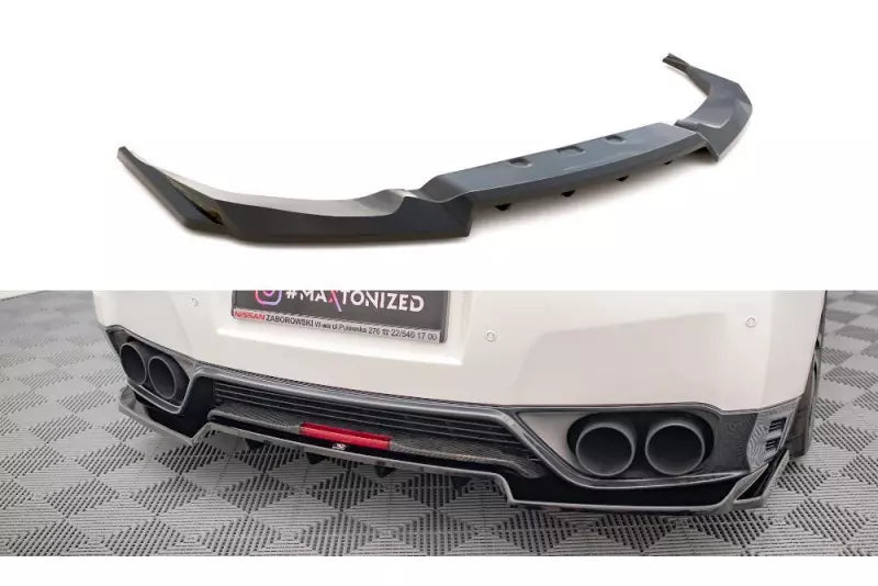 Maxton Design Heckdiffusor mit Flaps für Nissan GTR R35 Facelift Hochglanz schwarz – Ansicht 2