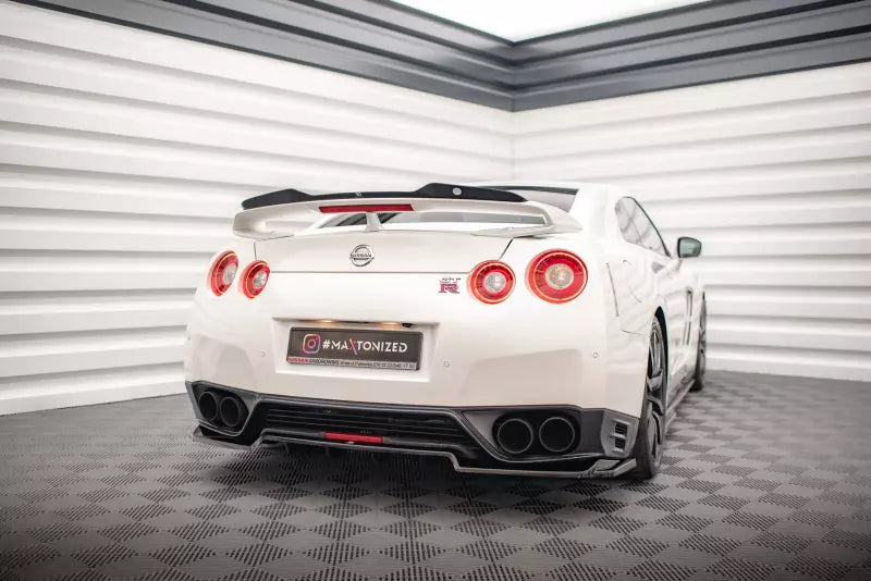 Maxton Design Heckdiffusor mit Flaps für Nissan GTR R35 Facelift Hochglanz schwarz – Ansicht 4