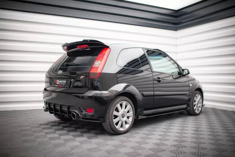 Maxton Design Street Pro Seitenschweller (Paar) mit Flaps für Ford Fiesta ST Mk6 Hochglanz schwarz – Ansicht 3