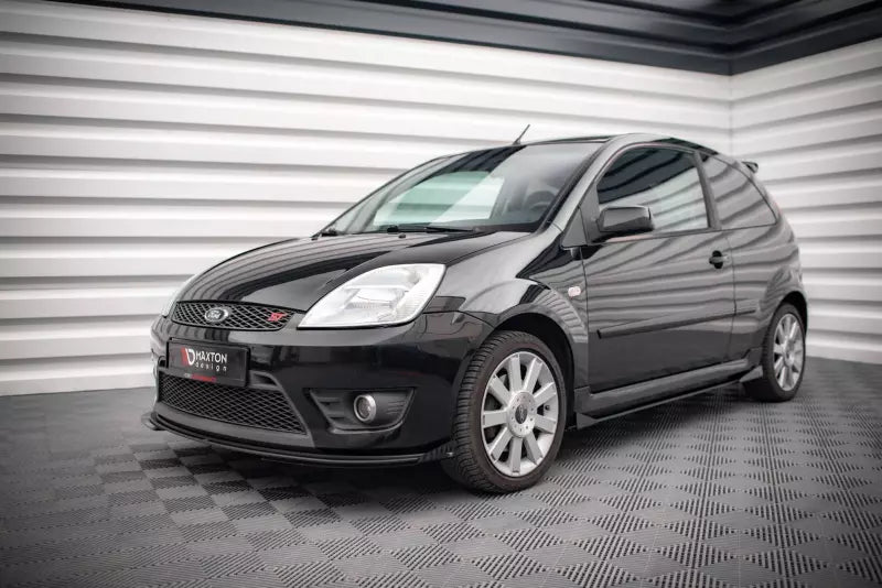 Maxton Design Street Pro Frontlippen Flaps für Ford Fiesta ST Mk6 Hochglanz schwarz – Ansicht 3