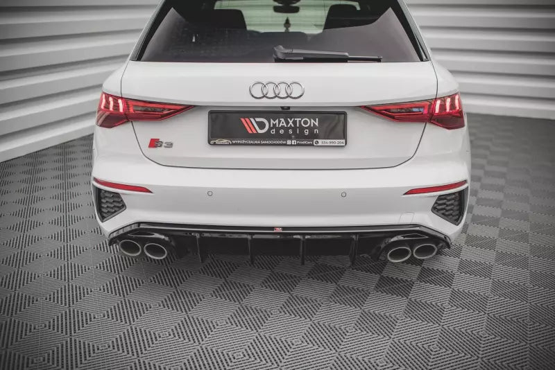Maxton Design Heckdiffusor für Audi S3 Sportback 8Y Hochglanz schwarz – Ansicht 1