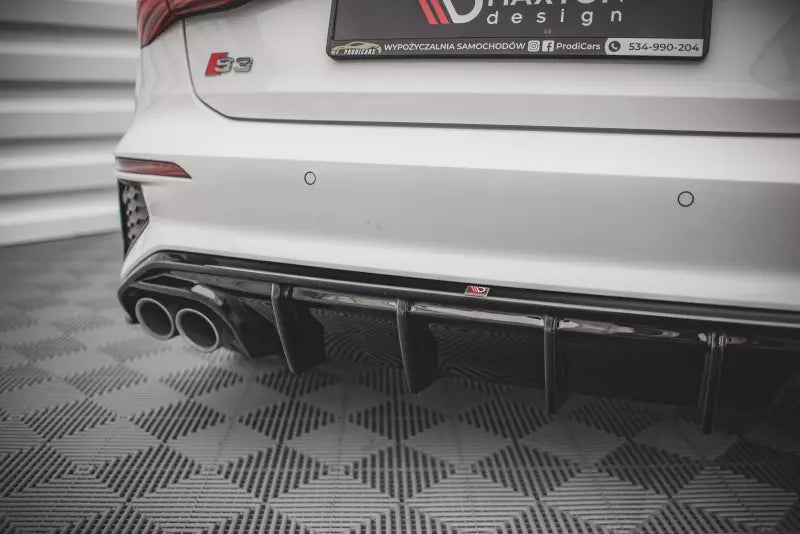 Maxton Design Heckdiffusor für Audi S3 Sportback 8Y Hochglanz schwarz – Ansicht 4