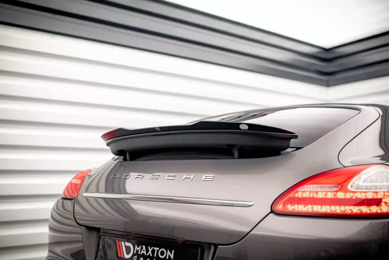 Maxton Design Heckspoiler Lippe für Porsche Panamera / Panamera Diesel 970 Hochglanz schwarz – Ansicht 1