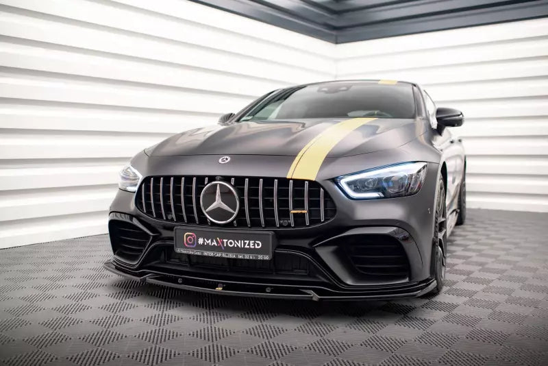 Maxton Design Frontlippe V.3 für Mercedes-AMG GT 63S 4-Door Coupe Aero Hochglanz schwarz – Ansicht 1