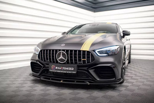Maxton Design Frontlippe V.3 für Mercedes-AMG GT 63S 4-Door Coupe Aero Hochglanz schwarz – Ansicht 1