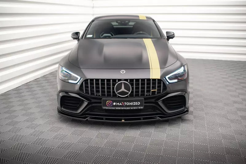 Maxton Design Frontlippe V.3 für Mercedes-AMG GT 63S 4-Door Coupe Aero Hochglanz schwarz – Ansicht 2