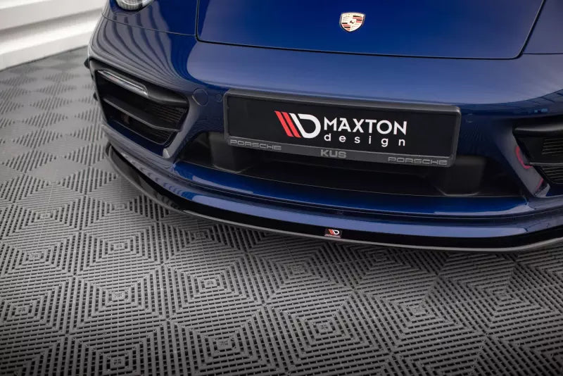 Maxton Design Frontlippe für Porsche 911 Carrera Aero 992 Hochglanz schwarz – Ansicht 2