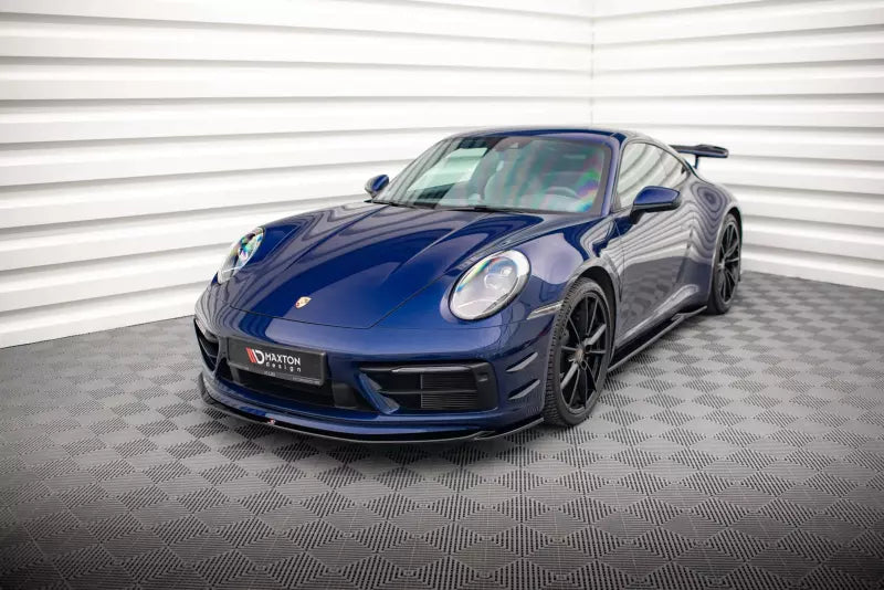 Maxton Design Frontlippe für Porsche 911 Carrera Aero 992 Hochglanz schwarz – Ansicht 3