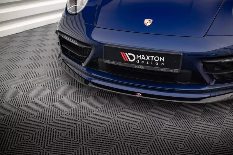 Maxton Design Frontlippe V.2 für Porsche 911 Carrera Aero 992 Hochglanz schwarz – Ansicht 3
